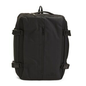 JACK ABRAHAMS Black 18in Expandable Backpack